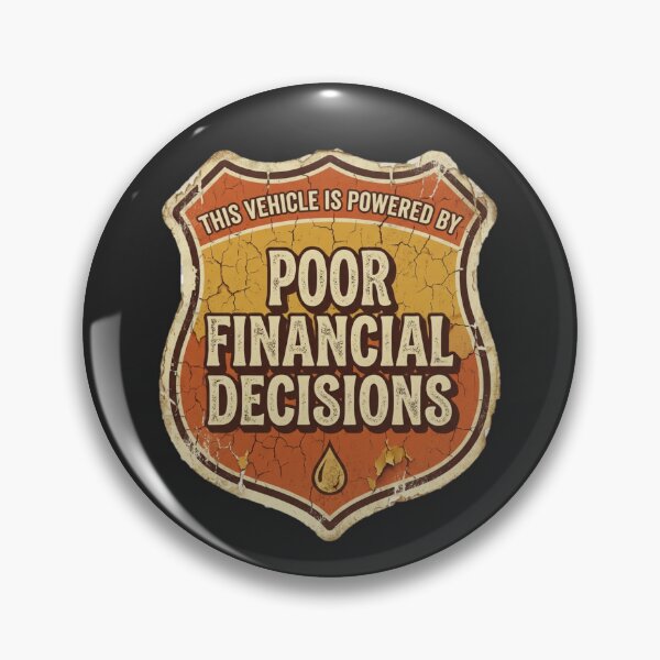 Item preview, Powered by Poor Financial Decisions designed and sold by OpenFieldNotes.