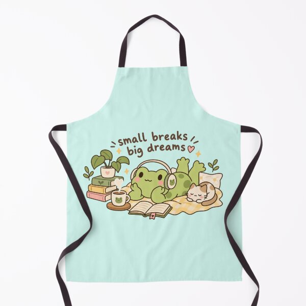 Item preview, Small Breaks Big Dreams – Cute Frog Reading with Coffee designed and sold by JrNergal.