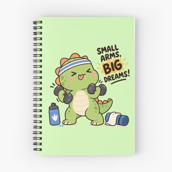Item preview, Cute Dinosaur gym - Small arms big dreams designed and sold by JrNergal.