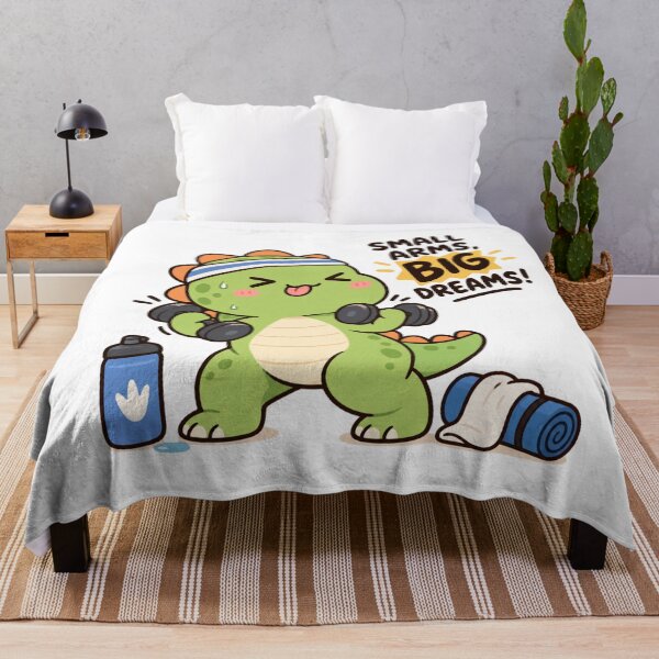Item preview, Cute Dinosaur gym - Small arms big dreams designed and sold by JrNergal.