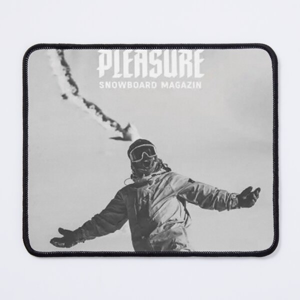 Item preview, Pleasure Snowboard Magazine Cover Snowboarding Skate Design Art Print Poster Wall Tee Vest designed and sold by Cool Robot Bro..