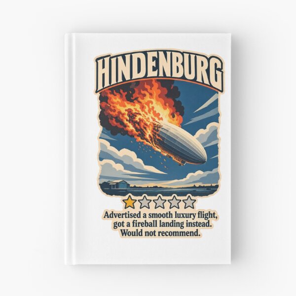 Item preview, Hindenburg One Star Review - Funny Aviation Disaster Dark Humor designed and sold by Neurospicy Trolls.