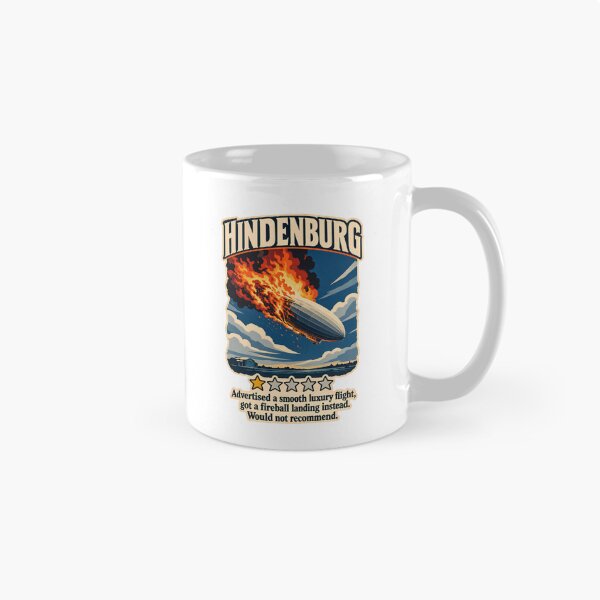 Item preview, Hindenburg One Star Review - Funny Aviation Disaster Dark Humor designed and sold by Neurospicy Trolls.