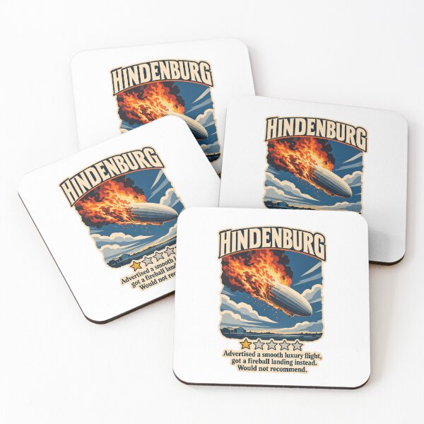 Item preview, Hindenburg One Star Review - Funny Aviation Disaster Dark Humor designed and sold by Neurospicy Trolls.