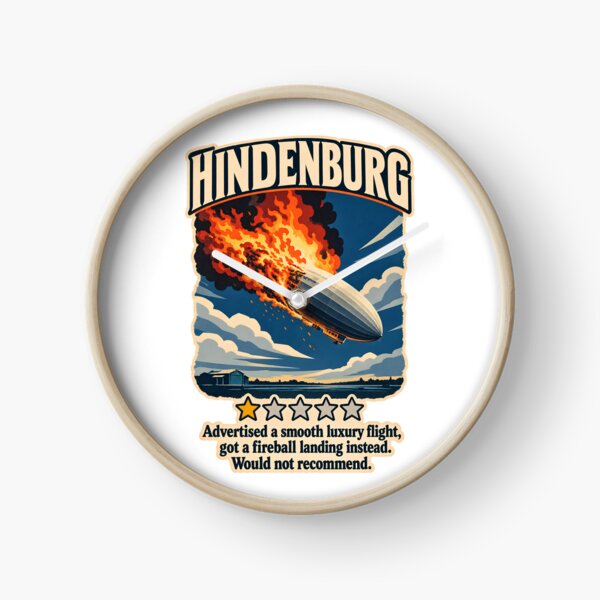 Item preview, Hindenburg One Star Review - Funny Aviation Disaster Dark Humor designed and sold by Neurospicy Trolls.