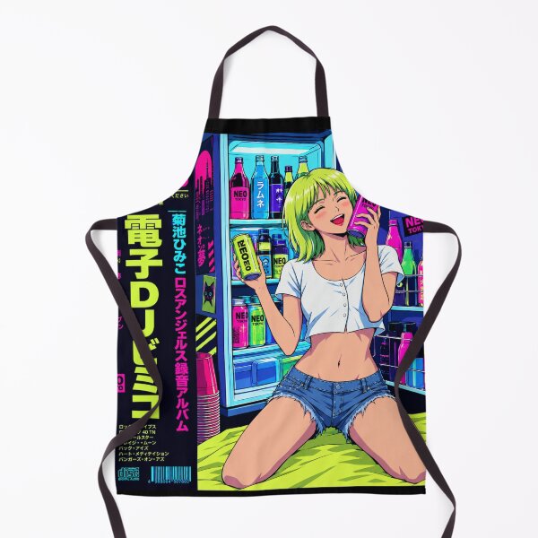 Item preview, Retro Japanese Anime Cyberpunk DJ Girl Pixel Art designed and sold by zumerdiego.