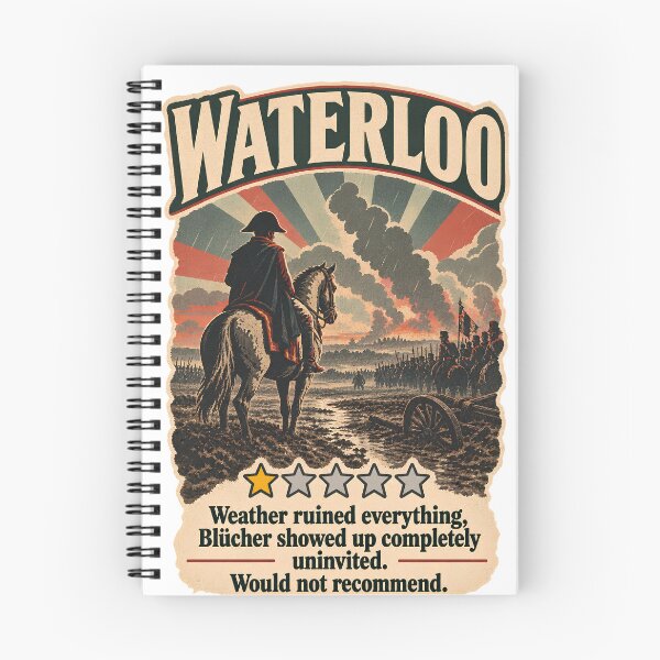 Item preview, Waterloo One Star Review - Funny Napoleon Defeat History Meme designed and sold by Neurospicy Trolls.