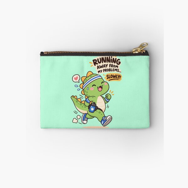 Item preview, Running Away From My Problems Slowly – Cute Dinosaur Runner designed and sold by JrNergal.