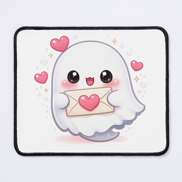 Item preview, Kawaii Love Letter Ghost designed and sold by Sommium .