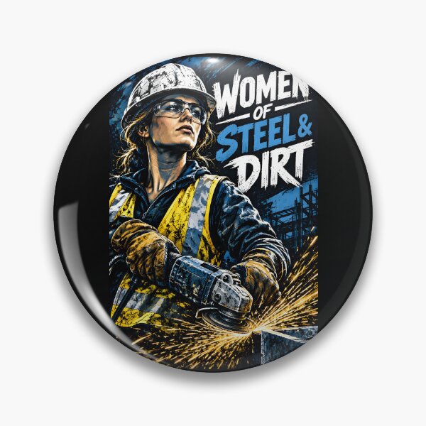 Item preview, Women Of Steel Dirt Tradeswoman Construction Shirt designed and sold by StudioBilly3000.