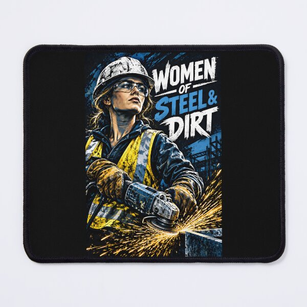 Item preview, Women Of Steel Dirt Tradeswoman Construction Shirt designed and sold by StudioBilly3000.