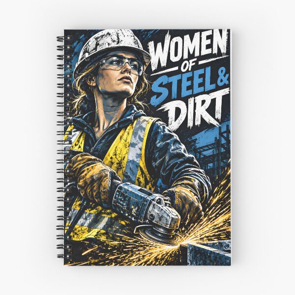 Item preview, Women Of Steel Dirt Tradeswoman Construction Shirt designed and sold by StudioBilly3000.