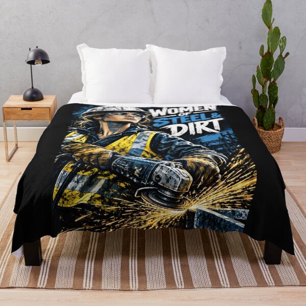 Item preview, Women Of Steel Dirt Tradeswoman Construction Shirt designed and sold by StudioBilly3000.