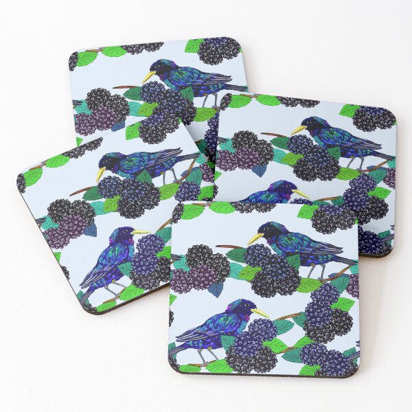 Item preview, Birds Among Blackberry Bushes designed and sold by Antiope33.