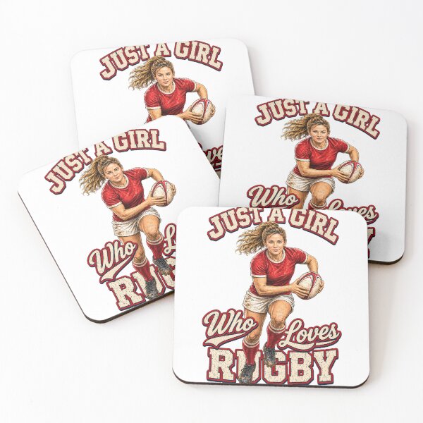 Item preview, Just A Girl Who Loves Rugby designed and sold by fukubukuro.