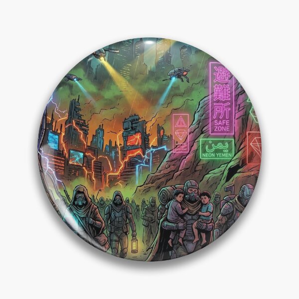 Item preview, Neon Exodus – Cyberpunk Yemen Safe Zone designed and sold by synthesisnft.