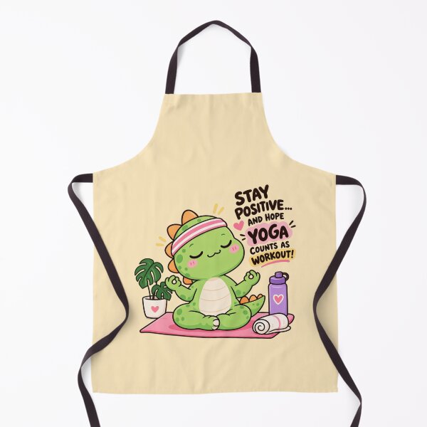 Item preview, Cute Dinosaur Yoga – Funny Workout & Self Care Design designed and sold by JrNergal.