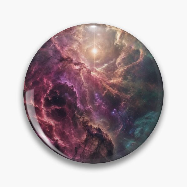 Item preview, Ember & Emerald – Crimson & Jade Nebula Wall Art designed and sold by OandSDesigns23.