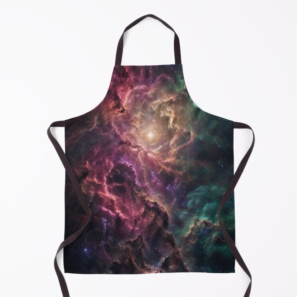 Item preview, Ember & Emerald – Crimson & Jade Nebula Wall Art designed and sold by OandSDesigns23.