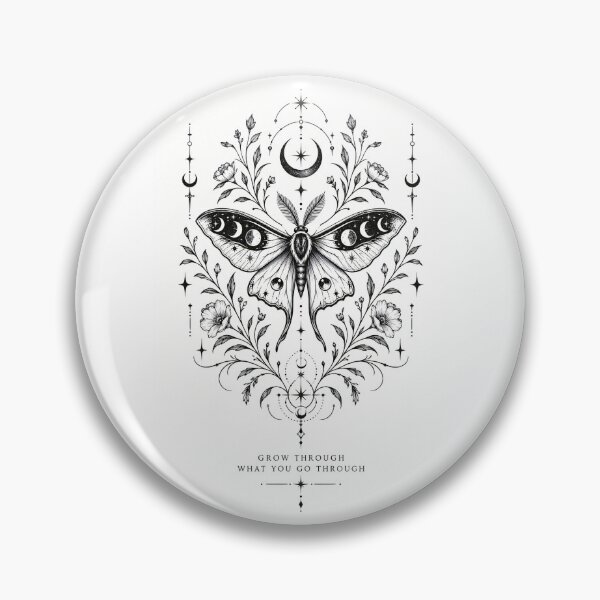 Item preview, Celestial Luna Moth Moon Phases Boho Poster designed and sold by SoftSpaceDesign.