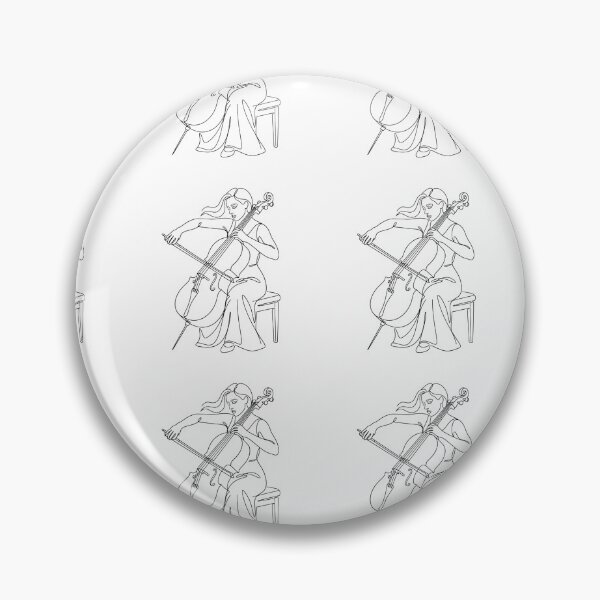 Item preview, Female Cellist Line Art – Minimalist Cello Music Design designed and sold by Nubian Style.