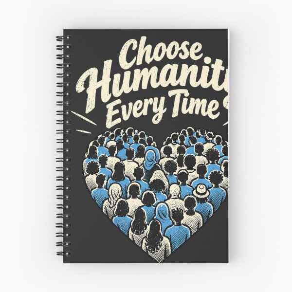 Item preview, Choose Humanity Every Time – Inspirational Quote Design designed and sold by RokomariFabric.