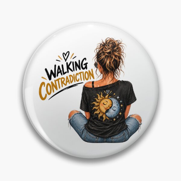 Item preview, Walking Contradiction – Sun & Moon Woman Celestial Design designed and sold by 11-Designs.