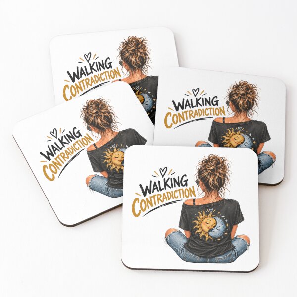 Item preview, Walking Contradiction – Sun & Moon Woman Celestial Design designed and sold by 11-Designs.