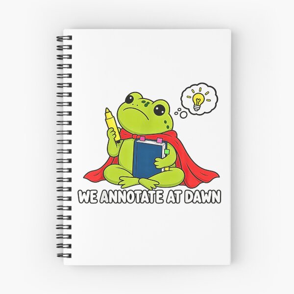 Item preview,  We Annotate At Dawn Funny Frog English Teacher Reader designed and sold by Byhergawaa.