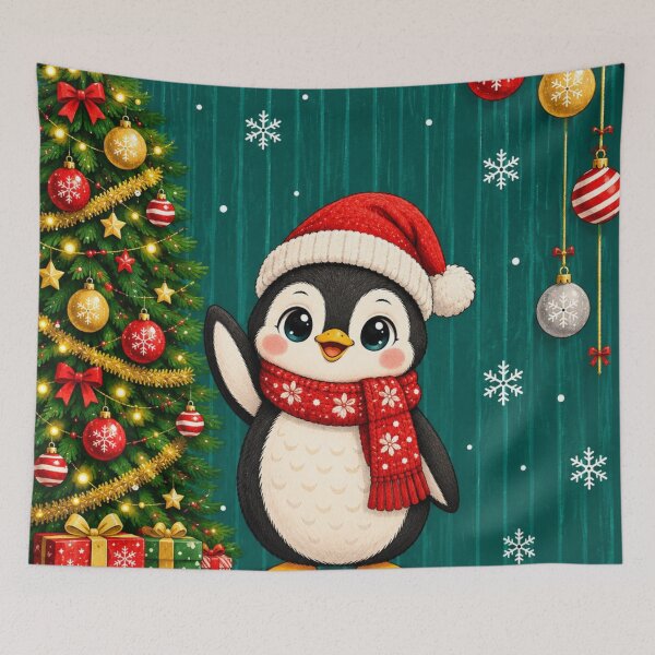 Item preview, Festive Christmas Penguin Wonderland designed and sold by Pure Craft.