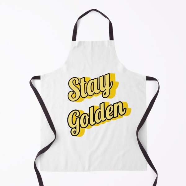 Item preview, Stay Golden Retro Script Yellow Typography designed and sold by regmiygears.