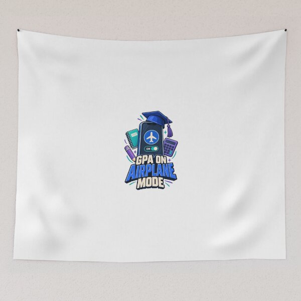 Item preview, GPA on Airplane Mode – Funny College Student Academic Humor T-Shirt designed and sold by Print-Mingle01.