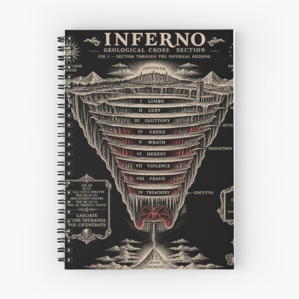 Item preview, Inferno Geological Survey — The Nine Circles of Hell designed and sold by Cohaagens Bazaar.