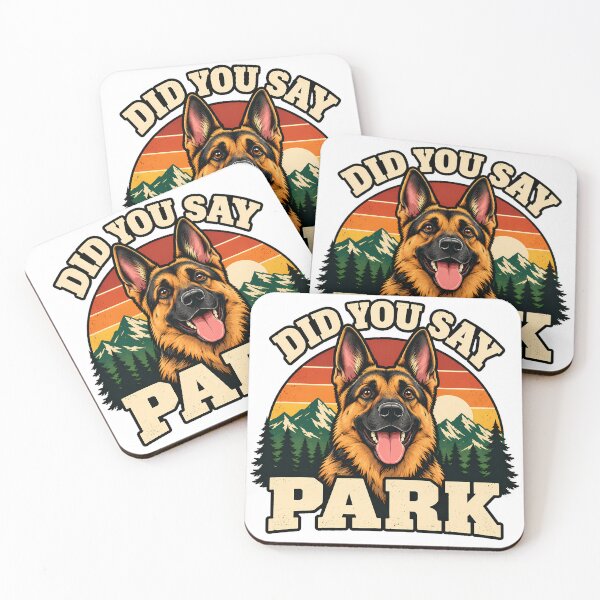 Item preview, Park Dog Excited Shepherd Sunset Dog Owner designed and sold by nortowelcomics.