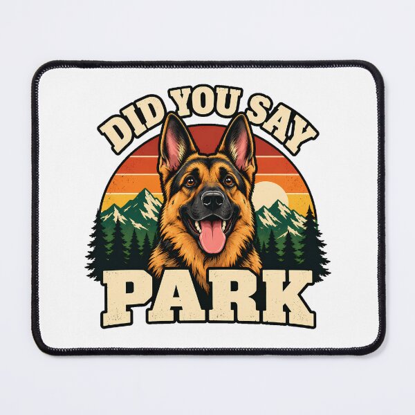 Item preview, Park Dog Excited Shepherd Sunset Dog Owner designed and sold by nortowelcomics.
