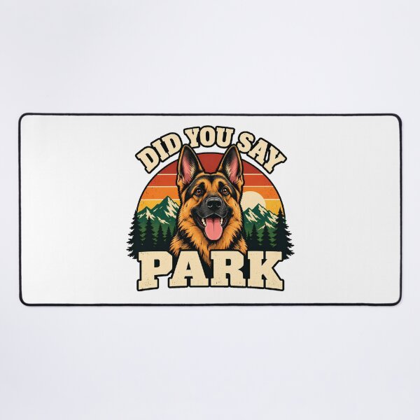 Item preview, Park Dog Excited Shepherd Sunset Dog Owner designed and sold by nortowelcomics.