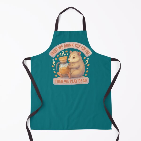 Item preview, Funny Opossum First We Drink Coffee Play Dead designed and sold by MarCinu Art.