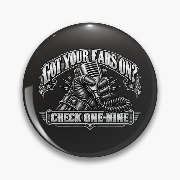 Item preview, Got Your Ears On Check One-Nine - CB Radio Microphone Gloved Hand Art designed and sold by NomadForge.