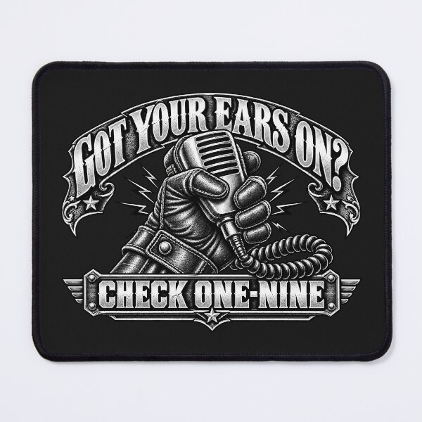 Item preview, Got Your Ears On Check One-Nine - CB Radio Microphone Gloved Hand Art designed and sold by NomadForge.