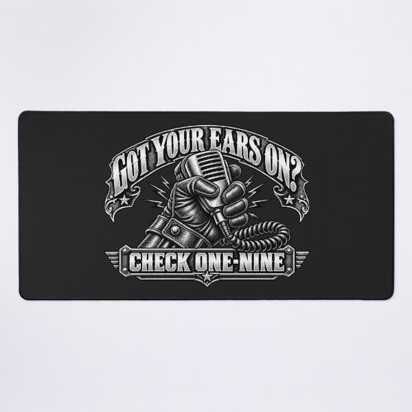 Item preview, Got Your Ears On Check One-Nine - CB Radio Microphone Gloved Hand Art designed and sold by NomadForge.