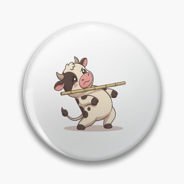Item preview, Cute Cow Balancing Bamboo Stick designed and sold by Ella_Sketch.