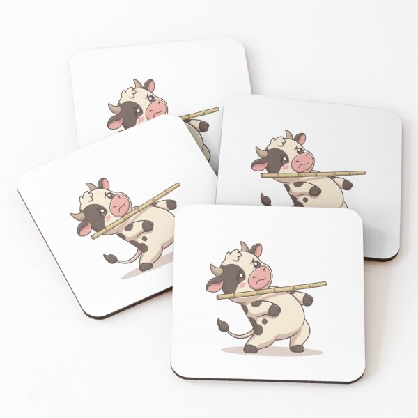 Item preview, Cute Cow Balancing Bamboo Stick designed and sold by Ella_Sketch.