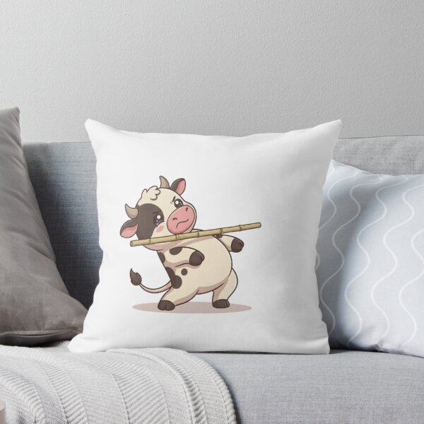 Item preview, Cute Cow Balancing Bamboo Stick designed and sold by Ella_Sketch.