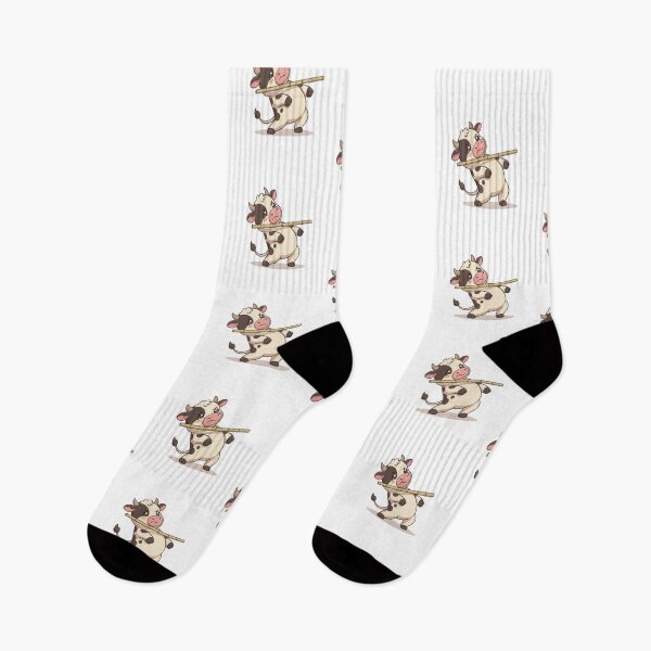 Item preview, Cute Cow Balancing Bamboo Stick designed and sold by Ella_Sketch.