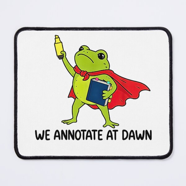 Item preview, We Annotate At Dawn Funny Frog English Teacher Reader designed and sold by Byhergawaa.