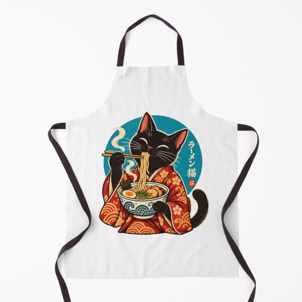 Item preview, Ramen Cat Kimono Noodle Bowl Foodie Anime Fan designed and sold by nortowelcomics.