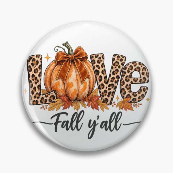Item preview, Love Fall Y'All Leopard Print Fall Thanksgiving Pumpkin designed and sold by VGAfanatic.
