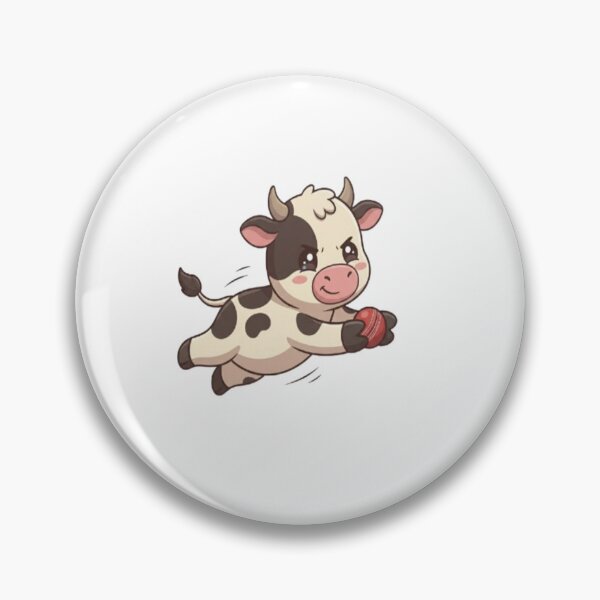 Item preview, Cute Cow Diving Catching Ball designed and sold by Ella_Sketch.