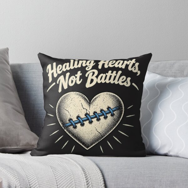 Item preview, Healing Hearts, Not Battles – Compassionate Quote Design designed and sold by RokomariFabric.