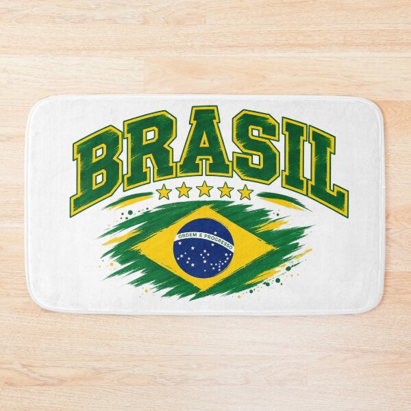 Item preview, Vintage Brazilian Flag Graphic  Brazil Pride Brasil Brush Style  designed and sold by JrNergal.